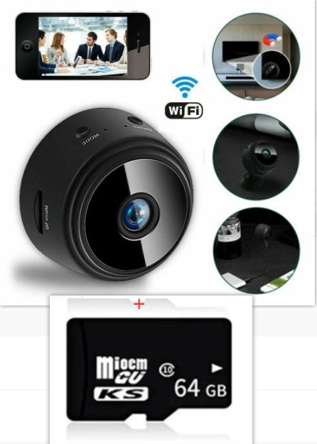 A9 Magnetic Suction Security Camera HD Camera Smart Infrared Night Vision Home BAZONA