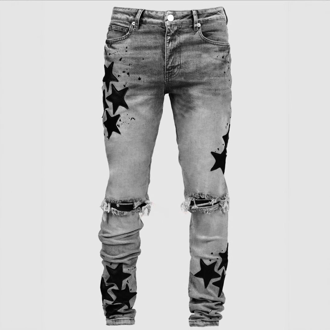Men's Slim Stretch XINGX Fashion Jeans BAZONA
