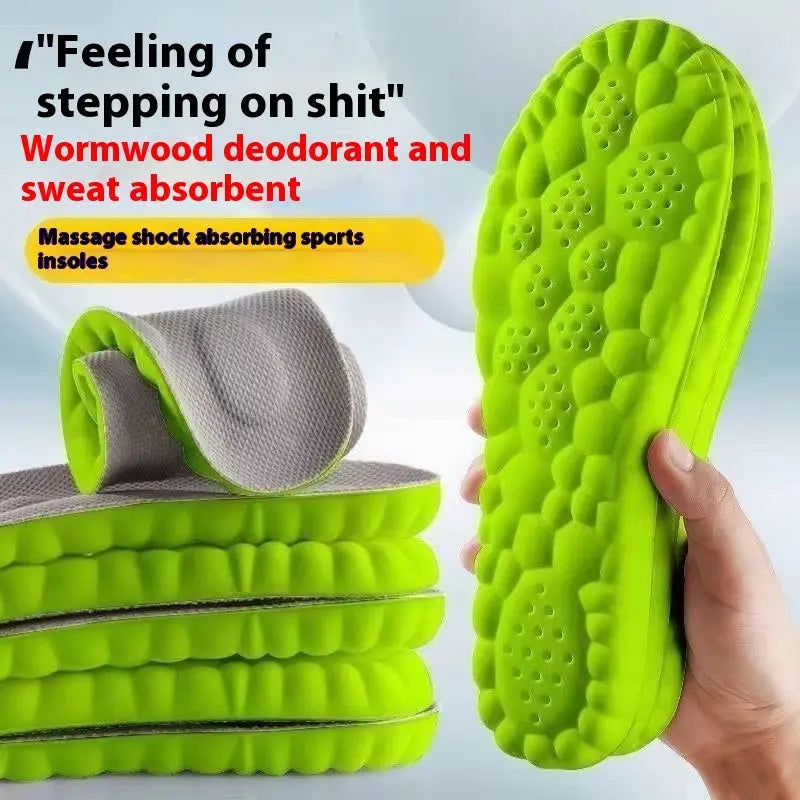 Insole Sports Shock Absorption Arch Support High Elastic Running Military Training