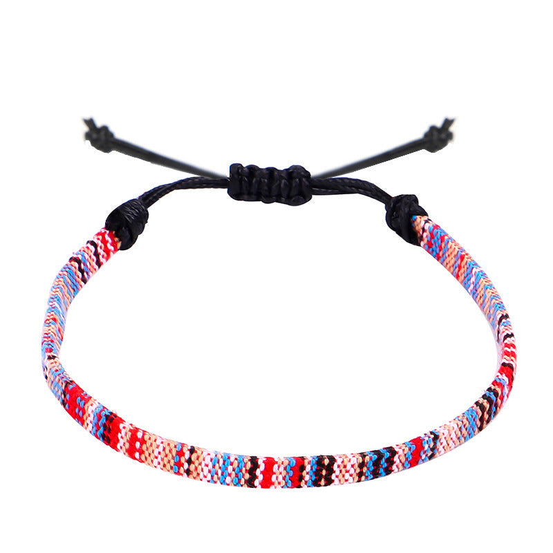 Hand Woven Rainbow Color Anklet Bohemian Style BAZONA