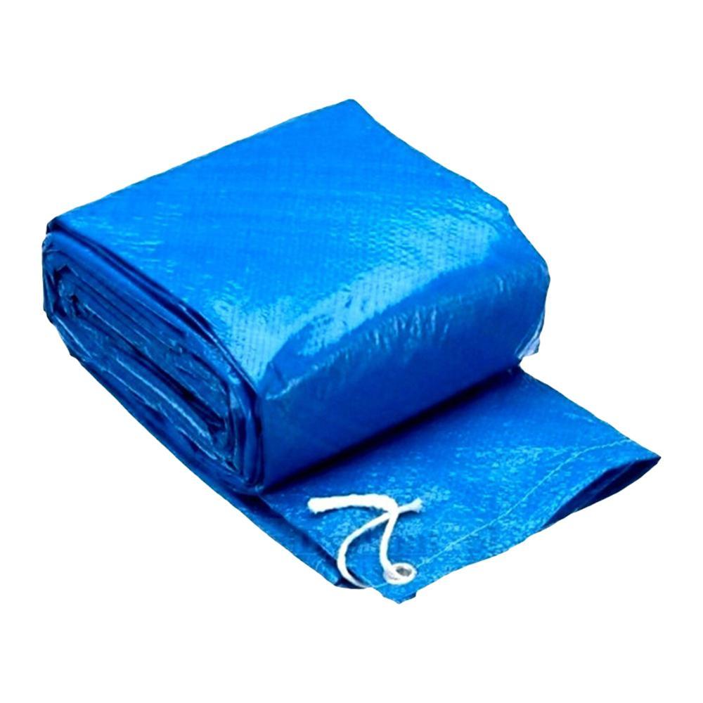 New Swimming Pool Cover 183CM Blue Cloth Round Mat Family Garden Rainproof Dust Cover UV Resistant Mat Home Pool Accessories BAZONA