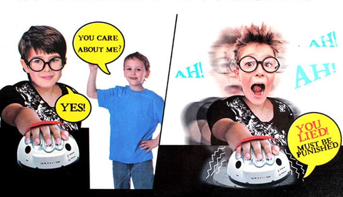 Mini Electric Shock Lie Detector Whole Person Tidy Board Game Game Party Machine Truth-speaking Big Adventure Decompression Toy BAZONA