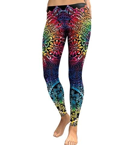 Summer hot new 3D digital printing nine pants wholesale slim stretch leggings BAZONA