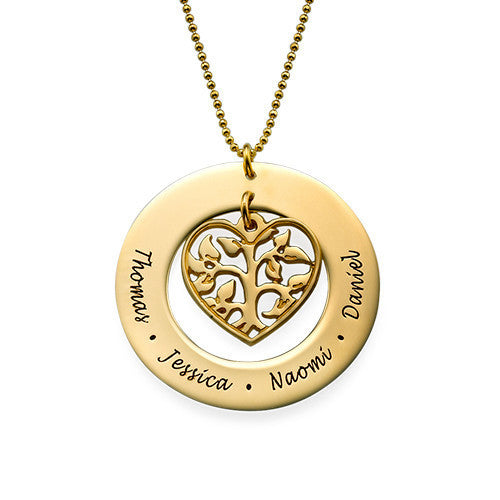 Personalize hart treee necklace ring necklace