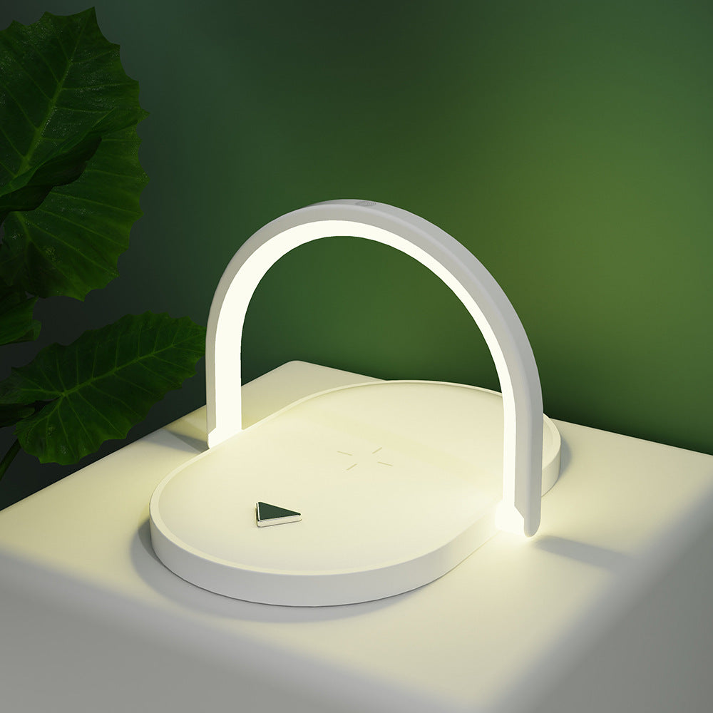 3 In 1 Foldable Wireless Charger Night Light Wireless Charging Station Stonego LED Reading Table Lamp 15W Fast Charging Light BAZONA