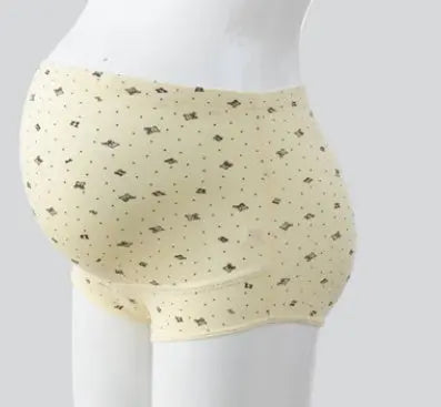 Pregnant women's underwear, stomach lift pants, maternity clothes, cotton, pregnant women's underwear, adjustable high waist pants