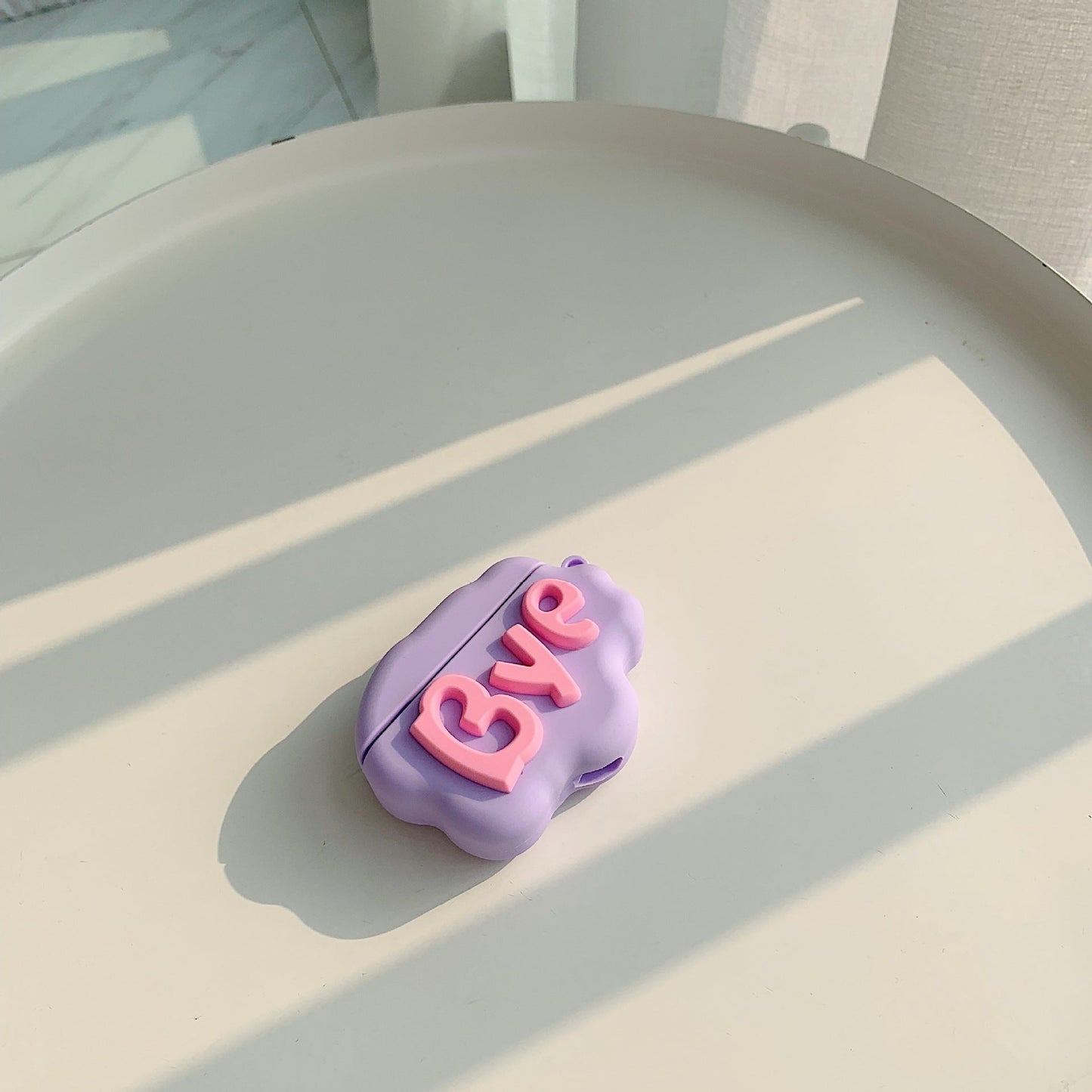 AirPod 2 Case 3D HI BYE Cloud Letter Cartoon Soft Silicone Wireless Earphone Cases For Airpods Case Cute Cover BAZONA