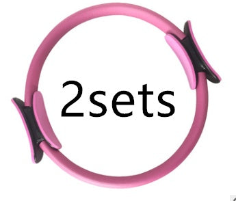 Yoga Fitness Pilates Ring Women Girls Circle Magic Dual Exercise Home Gym Workout Sports Lose Weight Body Resistance - bazona.com