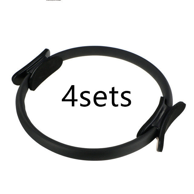 Yoga Fitness Pilates Ring Women Girls Circle Magic Dual Exercise Home Gym Workout Sports Lose Weight Body Resistance - bazona.com