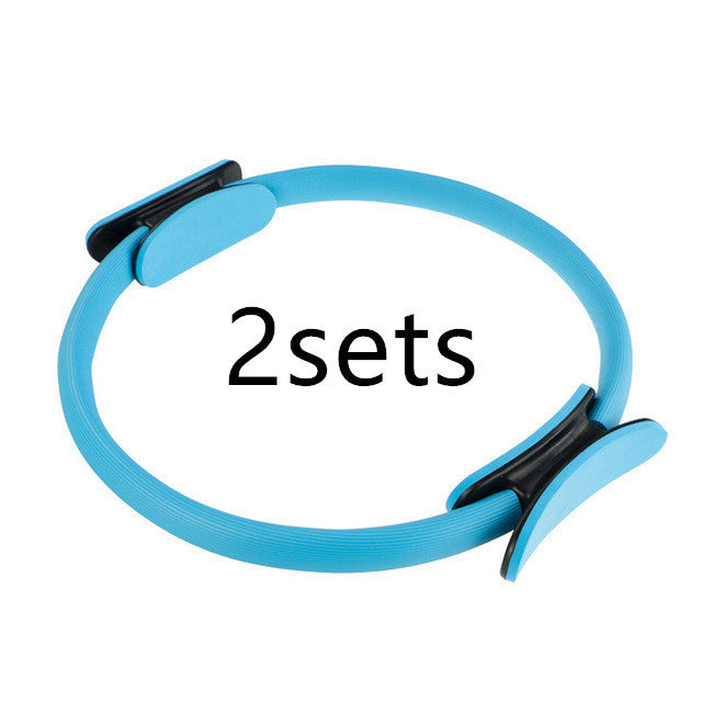 Yoga Fitness Pilates Ring Women Girls Circle Magic Dual Exercise Home Gym Workout Sports Lose Weight Body Resistance - bazona.com