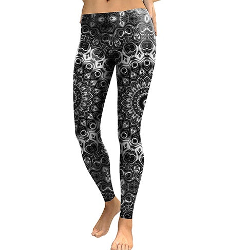 Summer hot new 3D digital printing nine pants wholesale slim stretch leggings BAZONA