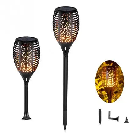 LED Waterproof Solar Torch Light Lamp Outdoor Landscape Decoration Garden Lawn Light