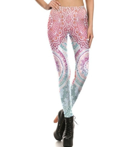 Summer hot new 3D digital printing nine pants wholesale slim stretch leggings BAZONA