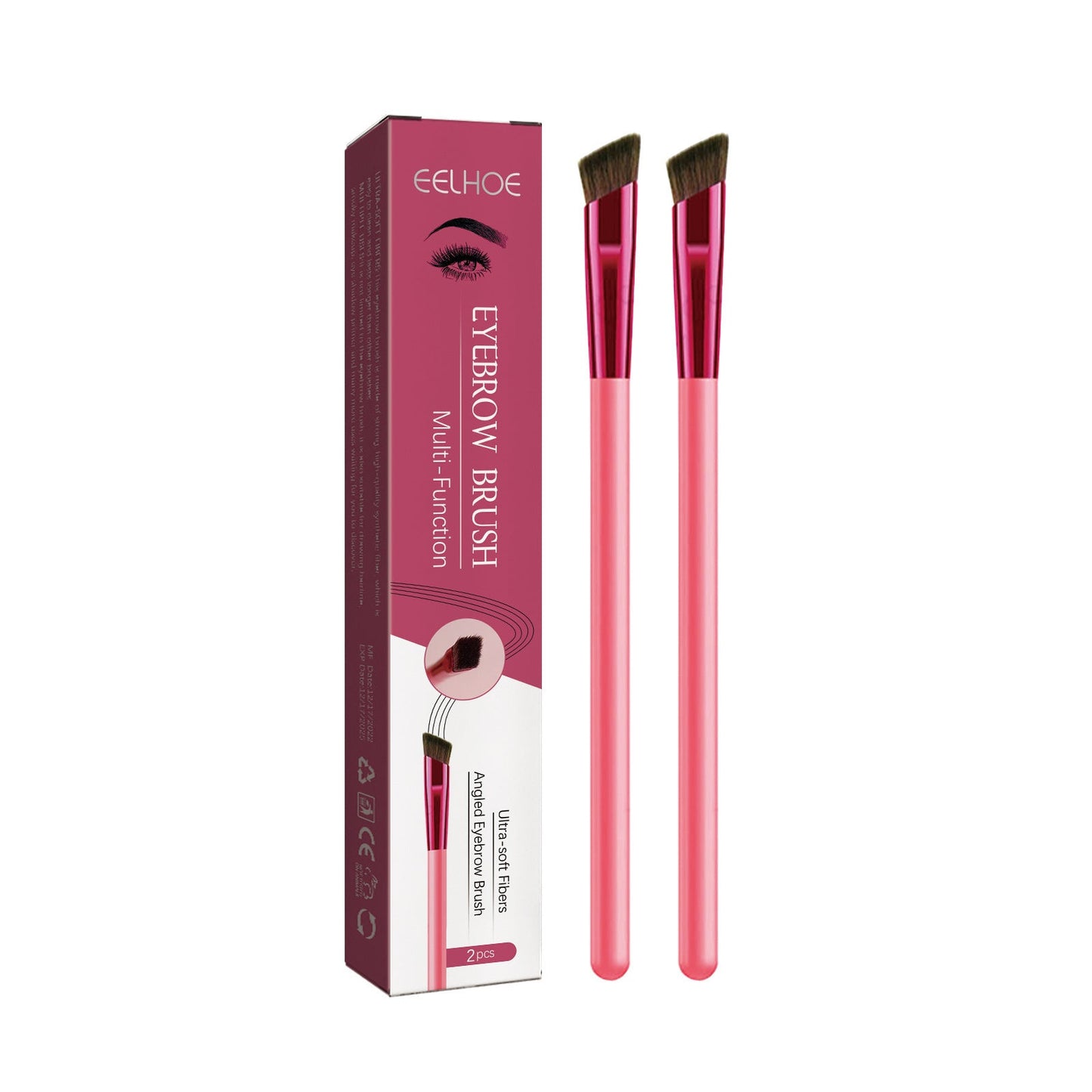 Multifunctional Portable Stereo Concealer Brush Bevel Eyebrow Brush BAZONA
