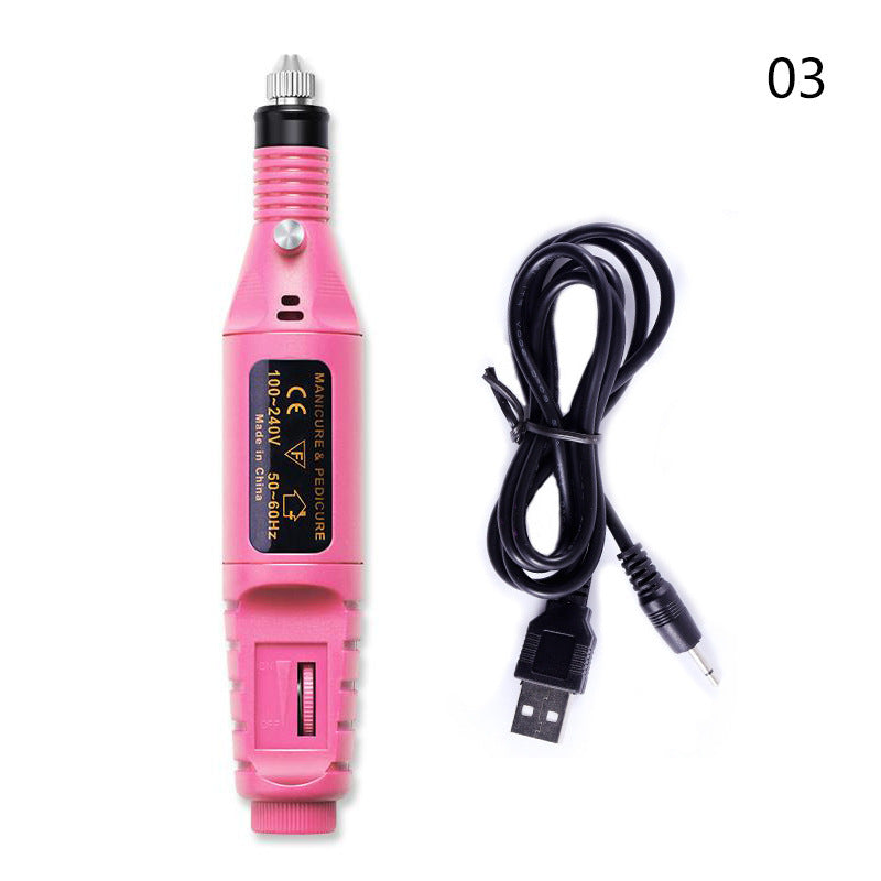 Electric Nail Drill Machine Manicure Machine Set USB Charging Mill Cutter For Manicure Nail File Pedicure Tool Nail Drill Set BAZONA