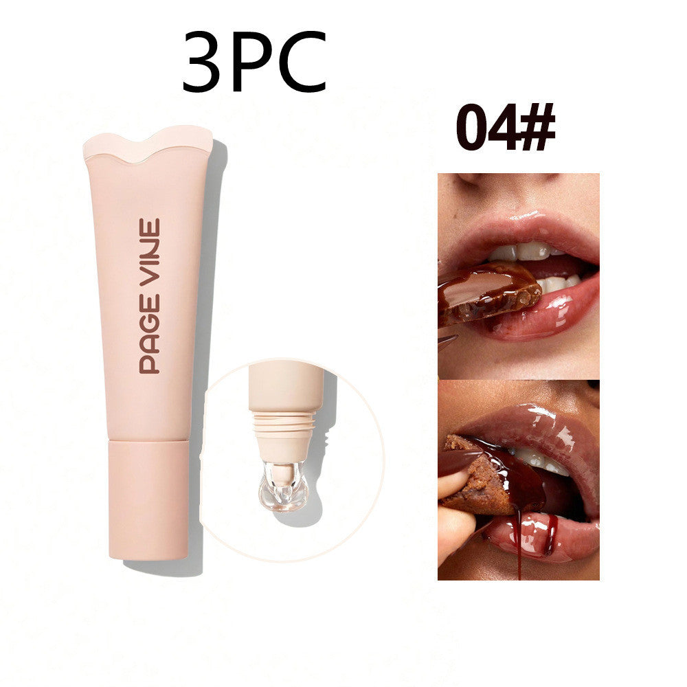 4-color Brightening Lip Balm Moisturizing Exfoliating Skin Long-Lasting Moisturizing Lip Gloss Women Cosmetics BAZONA