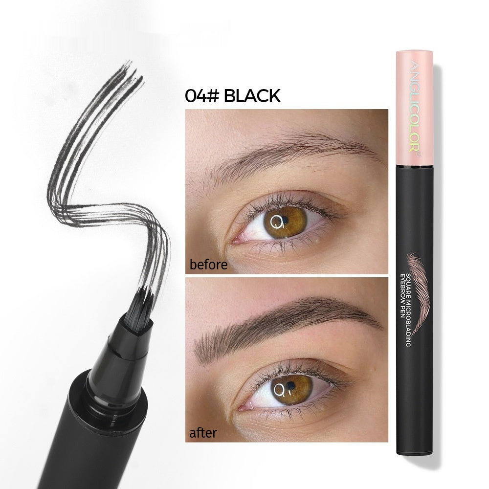 Multi-fork Liquid Eyebrow Pencil Wild Eyebrow Waterproof And Sweat-proof BAZONA