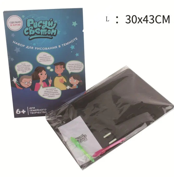 Educational Toy Drawing Pad 3D Magic 8 Light Effects Puzzle Board Sketchpad - bazona.com