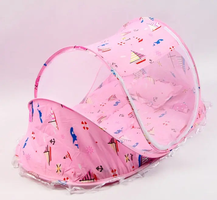 Foldable Baby Bed Net With Pillow Net 2pieces Set