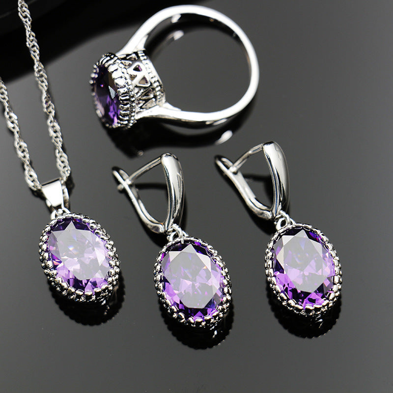 Bride Wedding Party Dinner Jewellery Set Hair Claw Diamond Jewellery BAZONA
