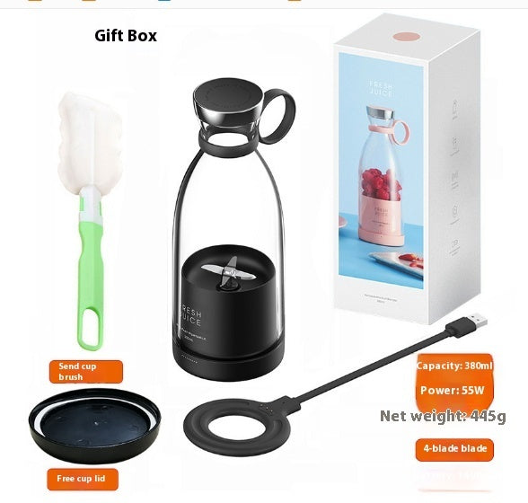 350ML Electric Juicer Blender Mixer USB Rechargeable Machine Household Portable Blender Maker Cup Kitchen Tool Kit - bazona.com