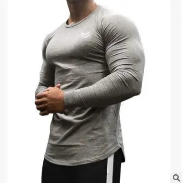 Loose And Quick Drying Sports Men's Long Sleeved Shirt