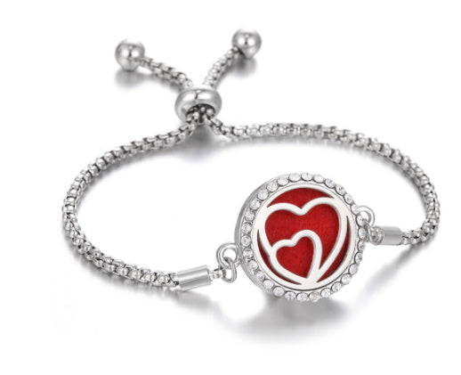 2024 New Kaleidoscope Aromatherapy Bracelet Perfume Essential Oil Diffuser Locket Bracelet Charms Women Aroma Diffuser Jewelry - bazona.com