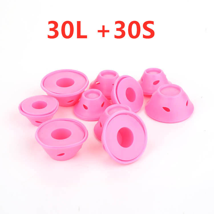 Soft Rubber Magic Hair Care Rollers Silicone Hair Curlers No Heat Hair Styling Tool BAZONA