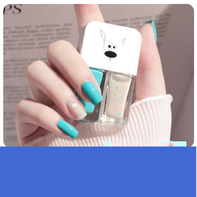 Two In One Nail Polish Set Creative Baking Free Quick Drying Long Lasting No Fade Frosted Double Colored Nail Manicure Oil BAZONA