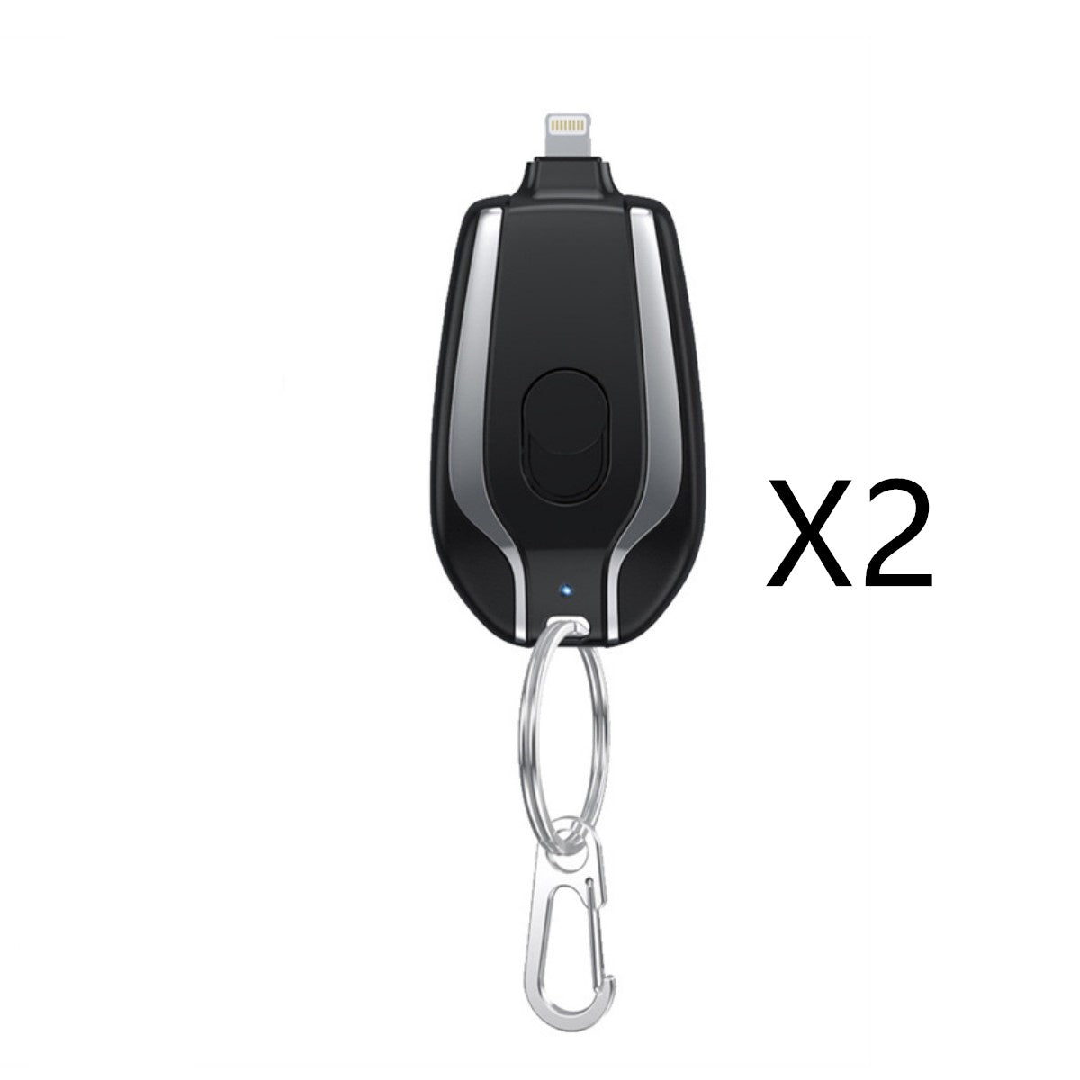 1500mAh Mini Power Emergency Pod Keychain Charger With Type-C Ultra-Compact Mini Battery Pack Fast Charging Backup Power Bank BAZONA