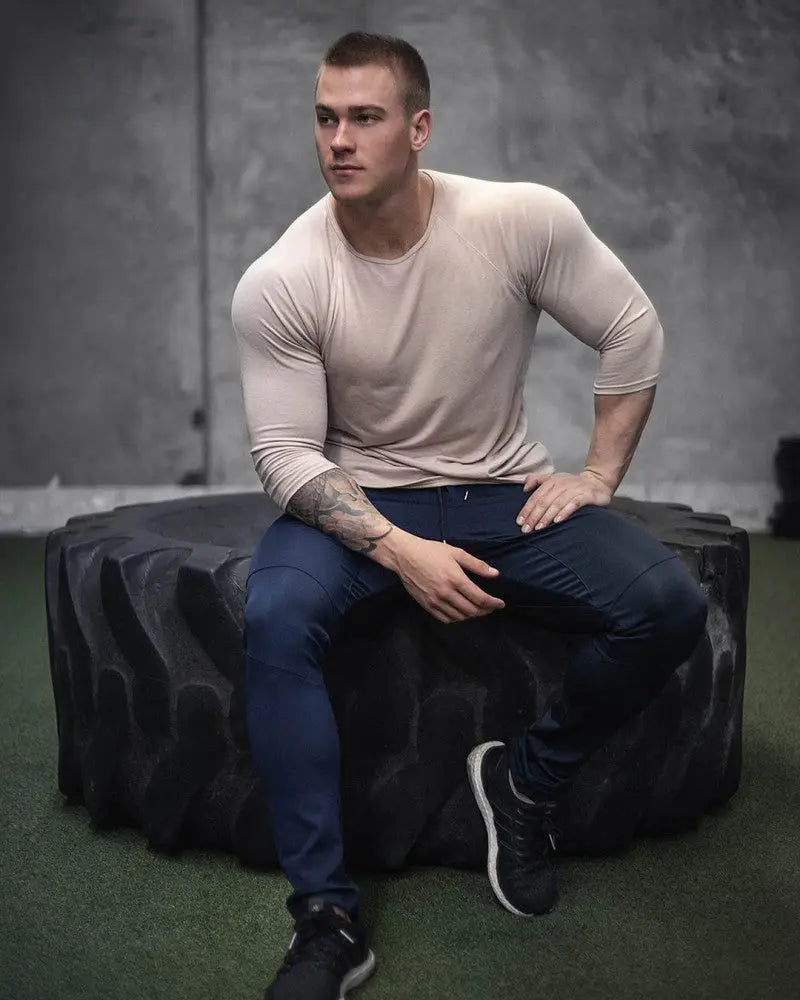 Loose And Quick Drying Sports Men's Long Sleeved Shirt