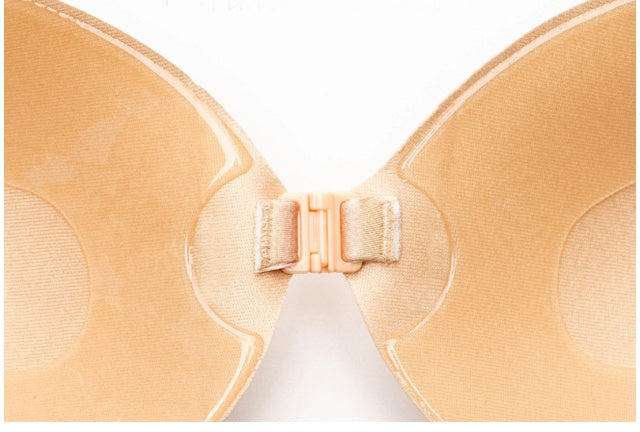 Invisible Push Up Bra Backless Strapless Bra Seamless Front Closure Bralette Underwear BAZONA