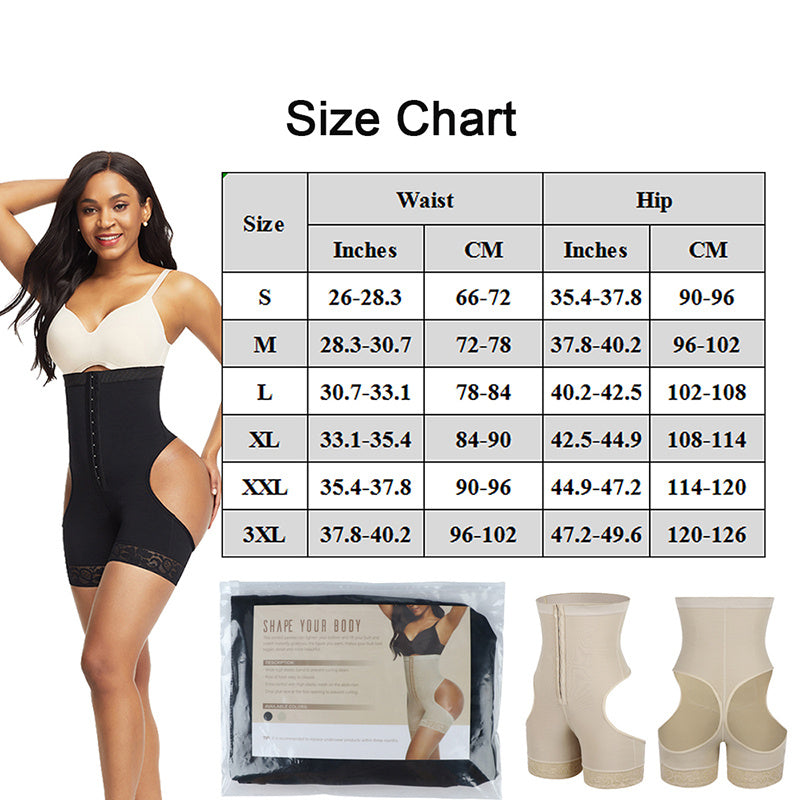 Women Shapewear High Waist Butt Lifter Tummy Control Underwear Workout Waist Trainer Corset BAZONA