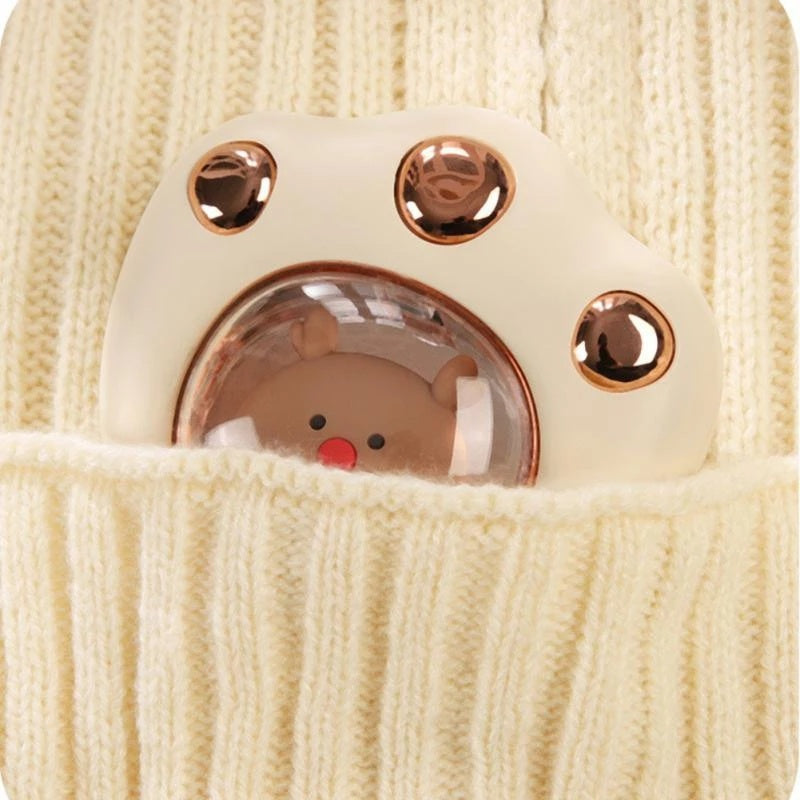 Mini Electric Hand Warmer Cat Paw Cute Claw Winter Heater Quick Heating USB Rechargeable Pocket Portable Small Mini Hands Warmer BAZONA