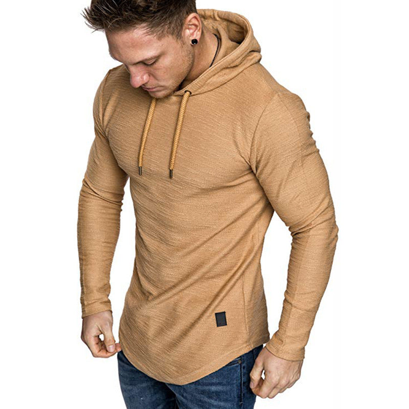 Men Hoodie Sweatshirt Casual Long Sleeve Slim Tops Gym T-shir BAZONA
