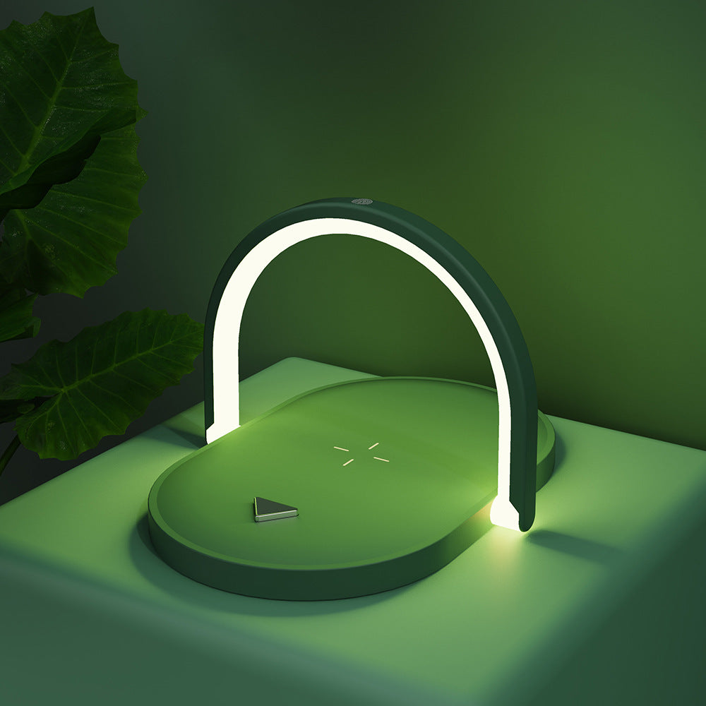 3 In 1 Foldable Wireless Charger Night Light Wireless Charging Station Stonego LED Reading Table Lamp 15W Fast Charging Light BAZONA