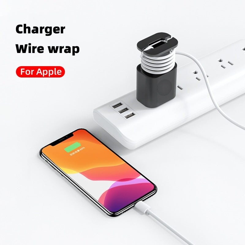 Data Cable Organizer Power Adapter Protective Case Cover For Apple 18w 20w USB-C Fast Charger Silicone Case BAZONA