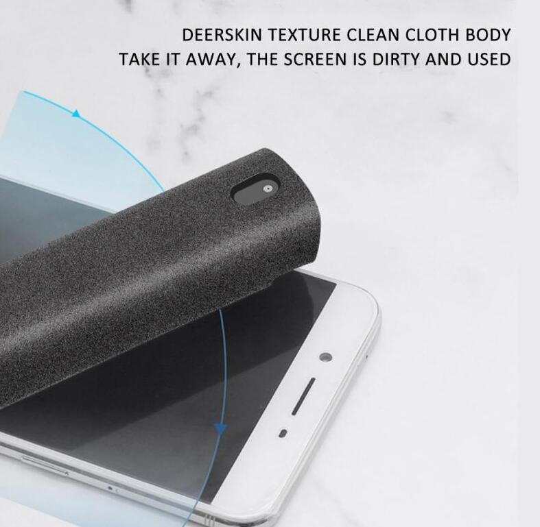 2 In 1 Phone Computer Screen Cleaner Kit For Screen Dust Removal Microfiber Cloth Set BAZONA