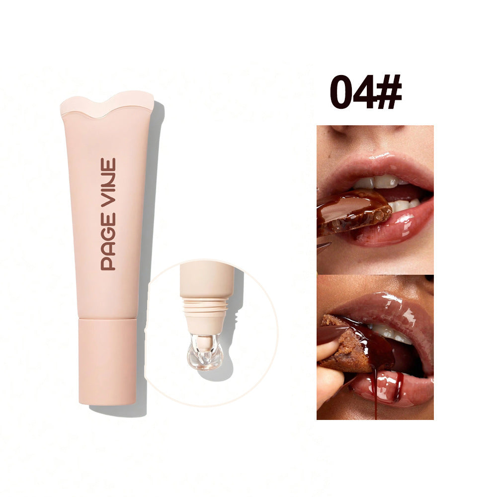 4-color Brightening Lip Balm Moisturizing Exfoliating Skin Long-Lasting Moisturizing Lip Gloss Women Cosmetics BAZONA