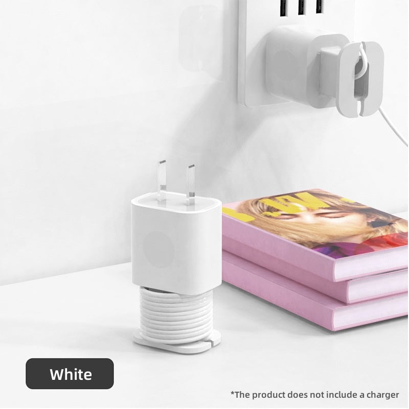 Data Cable Organizer Power Adapter Protective Case Cover For Apple 18w 20w USB-C Fast Charger Silicone Case BAZONA