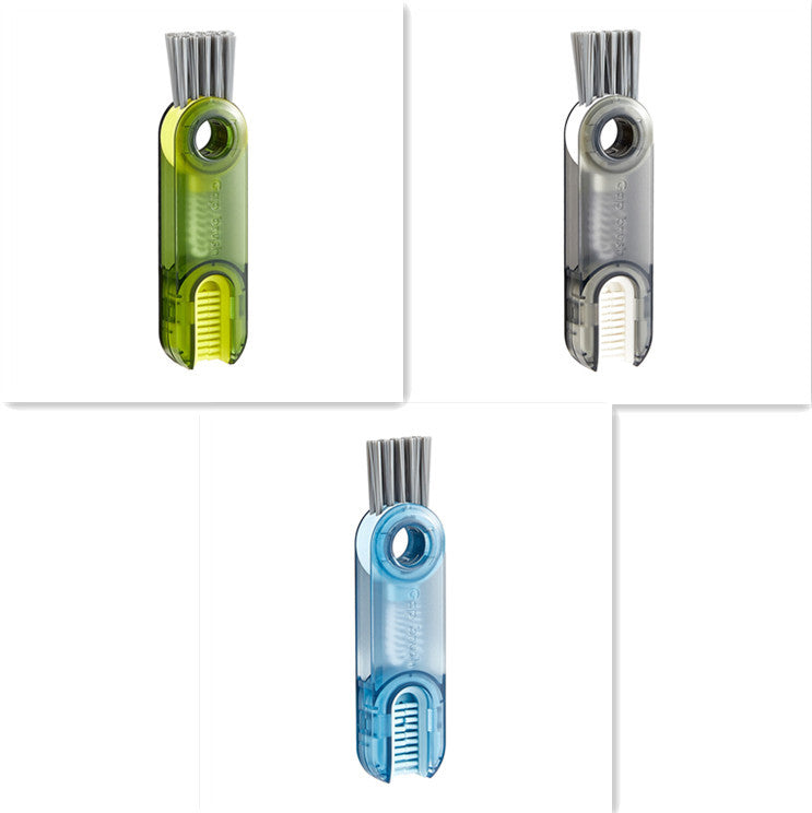 3 In 1 Tiny Bottle Cup Cover Brush Straw Cleaner Tools Multi-Functional Crevice Cleaning Brush Kitchen Tools Gadgets BAZONA