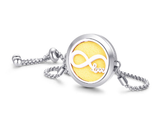 2024 New Kaleidoscope Aromatherapy Bracelet Perfume Essential Oil Diffuser Locket Bracelet Charms Women Aroma Diffuser Jewelry - bazona.com
