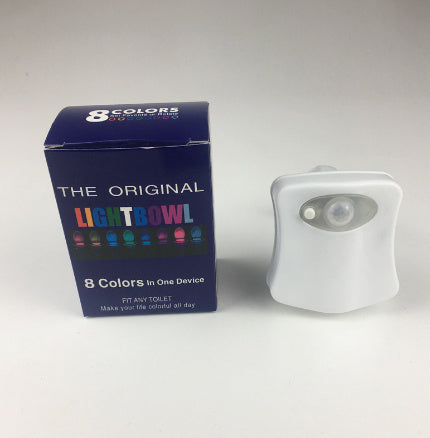 16 Colors LED Creative Hanging Human Toilet Sensor Toilet Cover Lamp BAZONA