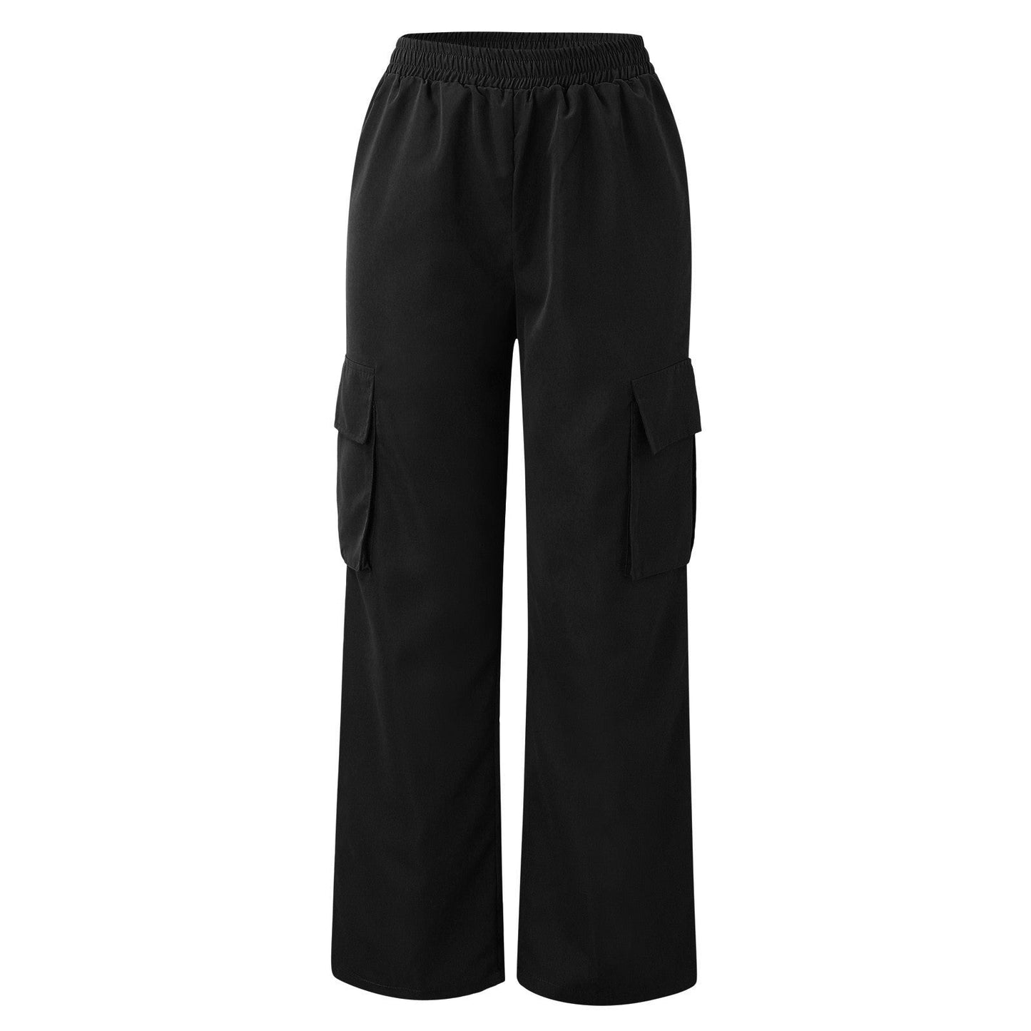 Beltless Trousers High Waist Wide Leg Straight BAZONA