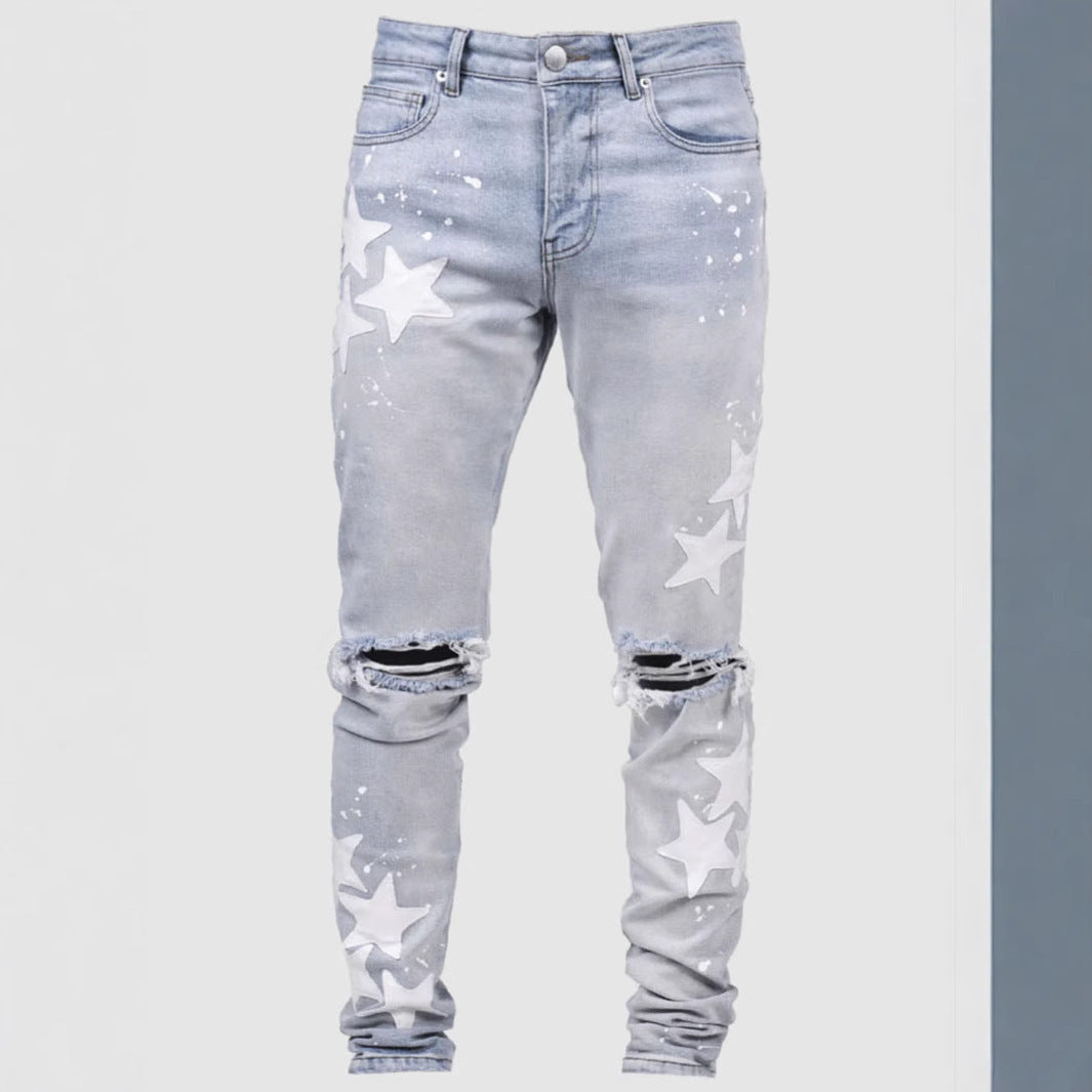 Men's Slim Stretch XINGX Fashion Jeans BAZONA