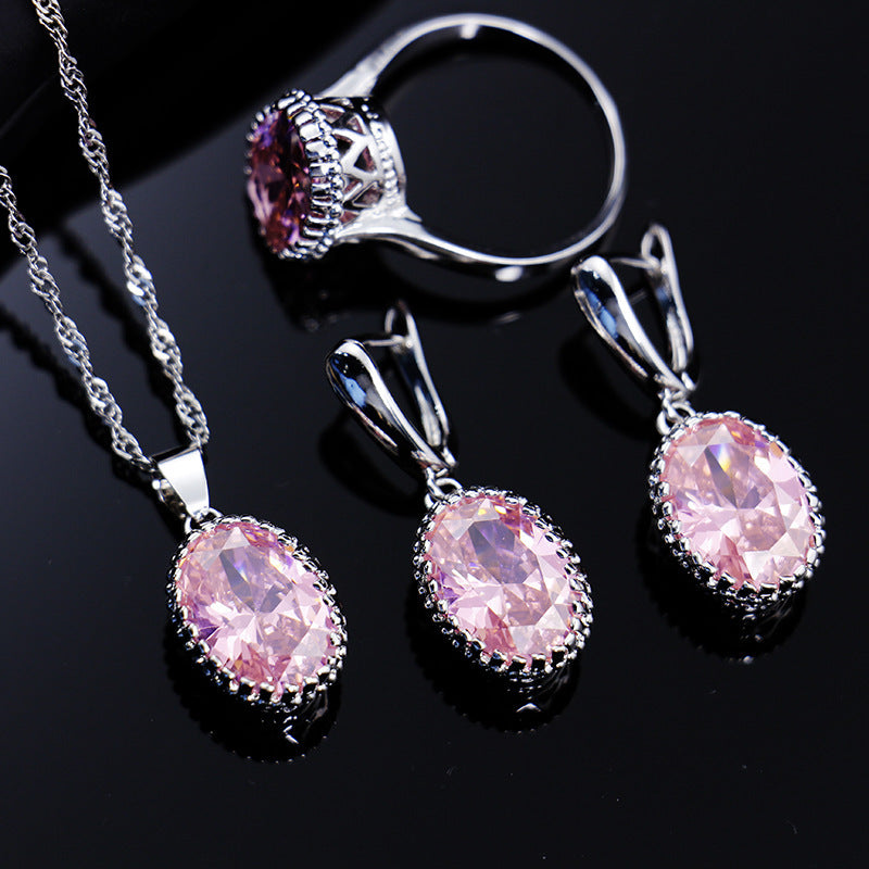 Bride Wedding Party Dinner Jewellery Set Hair Claw Diamond Jewellery BAZONA