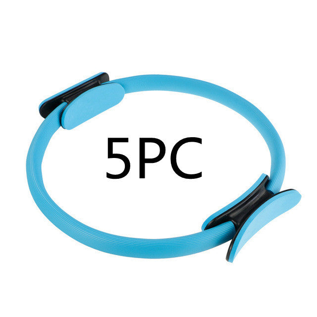 Yoga Fitness Pilates Ring Women Girls Circle Magic Dual Exercise Home Gym Workout Sports Lose Weight Body Resistance - bazona.com