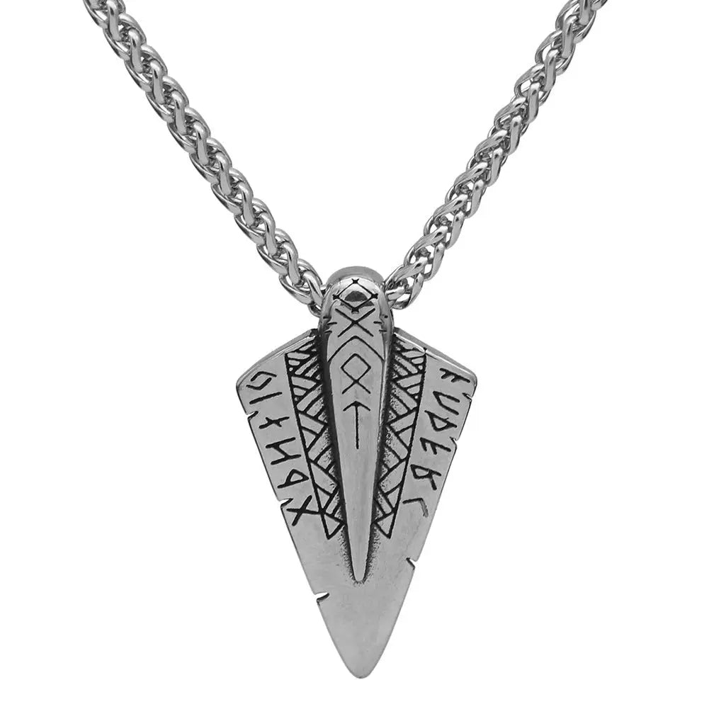 Arrow Double-sided Pendant Long Chain