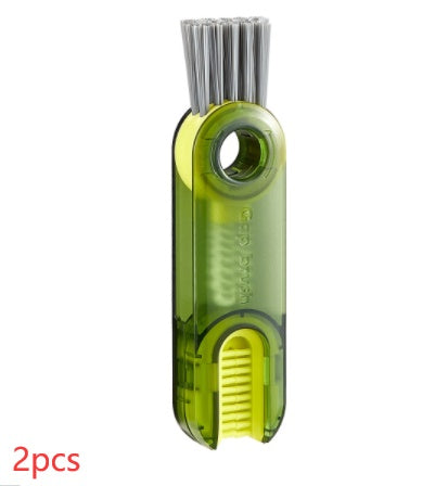 3 In 1 Tiny Bottle Cup Cover Brush Straw Cleaner Tools Multi-Functional Crevice Cleaning Brush Kitchen Tools Gadgets BAZONA
