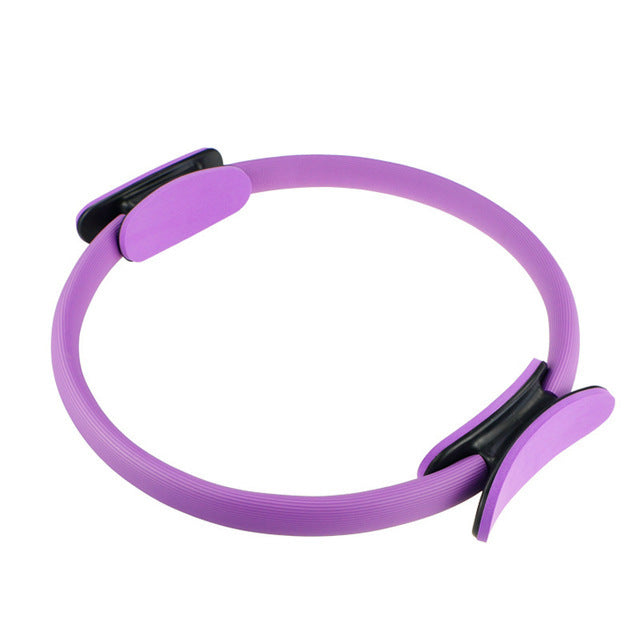 Yoga Fitness Pilates Ring Women Girls Circle Magic Dual Exercise Home Gym Workout Sports Lose Weight Body Resistance - bazona.com